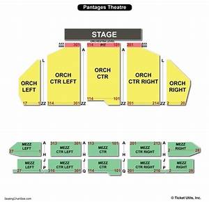 Pantages Theatre Los Angeles Seating Chart Seating Charts Tickets