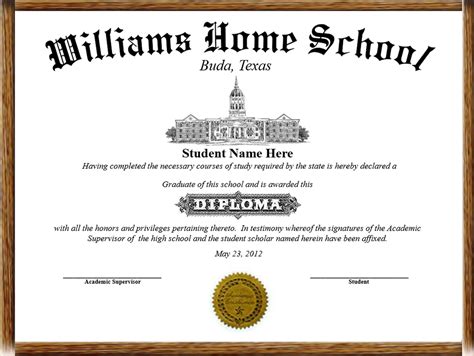 Home School Diplomas