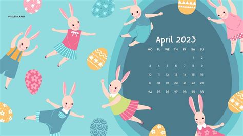 April 2023 Calendar Desktop Wallpapers Pixelstalknet