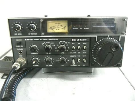 icom ic 251a ham radio 2 meter 144 148 mhz vhf transceiver ssb cw fm ic251 eur 141 19 picclick fr