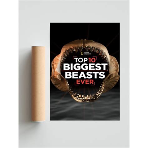 Top 10 Biggest Beasts Ever Ingilizce Poster Fiyatı