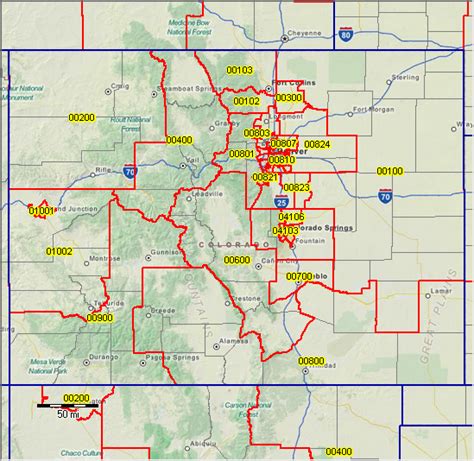 Map Of Colorado Springs Zip Codes Maps Database Source World Map