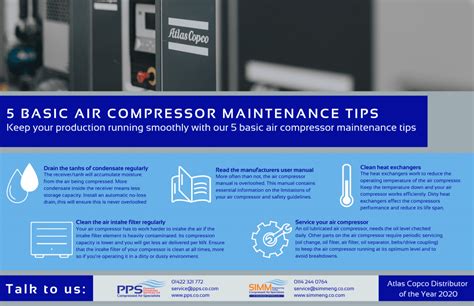 Five Basic Air Compressor Maintenance Tips Pps Ltd