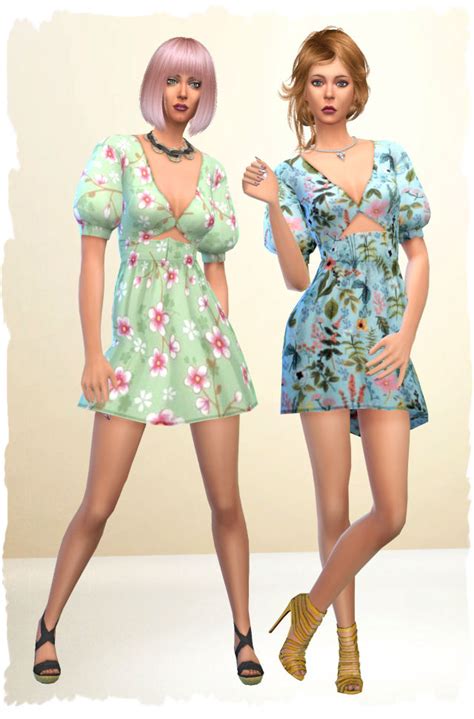 Dress Dana Recolor By Chalipo At All 4 Sims Sims 4 Updates