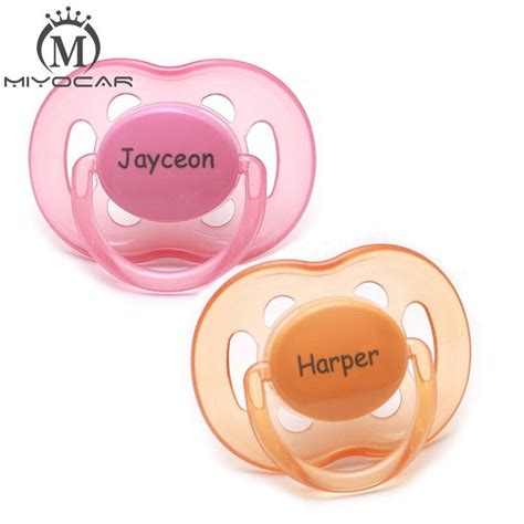 Miyocar Pcs M Personalized Any Name Pacifiers Two Monogram Pacifiers Baby Pacifier Dummy