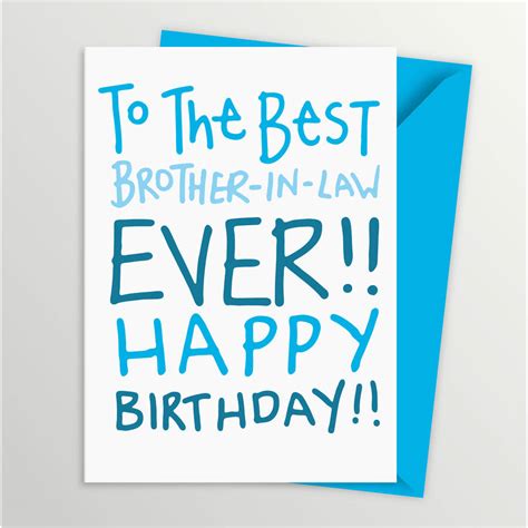 Maybe you would like to learn more about one of these? birthday card for brother in law by a is for alphabet ...
