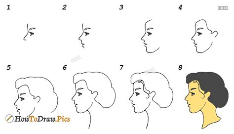 How To Draw Girl Head Step By Step Images