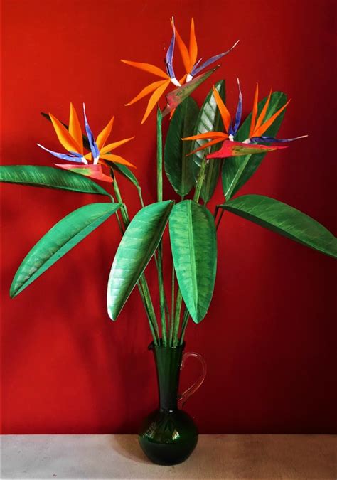 Bird Of Paradise Paper Flower Templates Digital Delivery Etsy