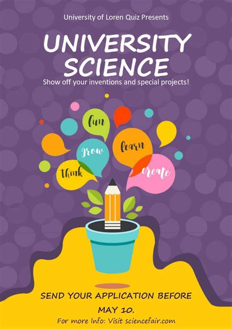 Science Project Poster Template