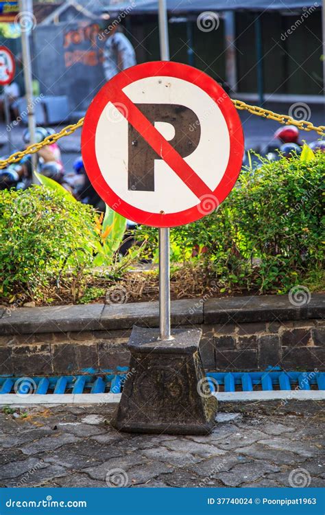No Parking Sign Stock Photo Image Of Warning Street 37740024