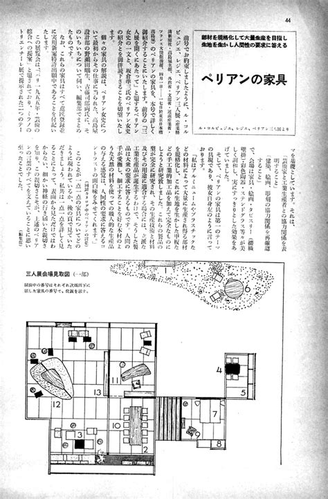 Perriands Furniture Kogei News Magazine 1955 P44 18 Prouve