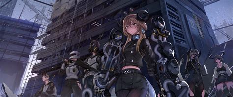 Download 2560x1080 Wallpaper Anime Girls Girls Frontline Soldier