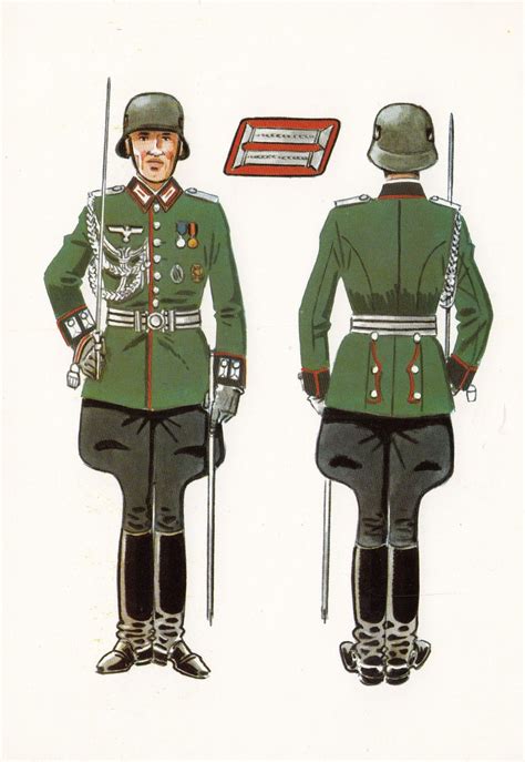 Italian Ww Army Uniform De Parada Artilleria Oficial Postcard Topics