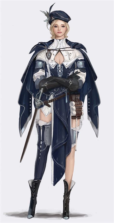 Artstation Guild Master Fudu Mon Female Character Design Game