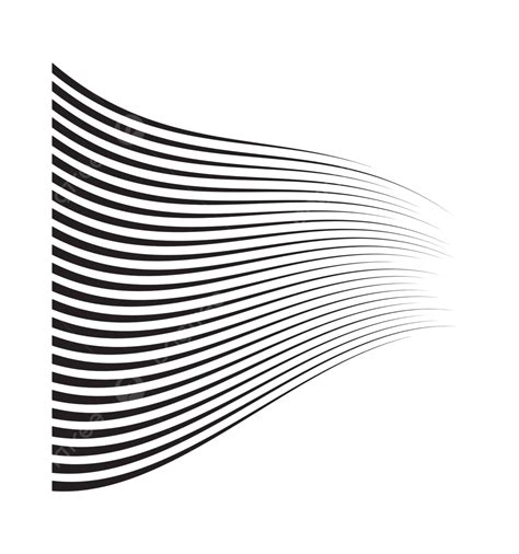 Comic Manga Style Motion Lines With Horizontal Waves For A Dynamic