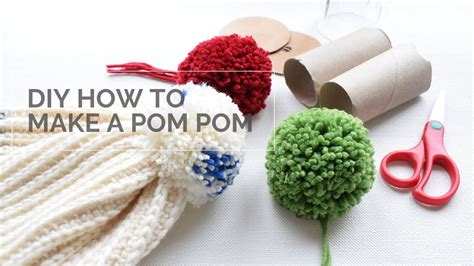 Diy How To Make A Pom Pom Easy Fluffy Pom Pom Youtube