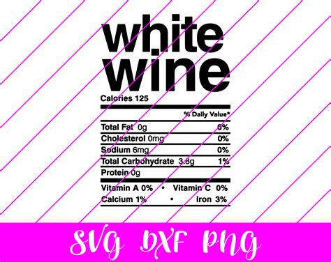 Thanksgiving Nutrition Facts White Wine Svg Free Thanksgiving Nutrition Facts White Wine Svg