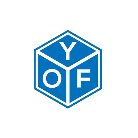 Yof Letter Logo Design On White Background Yof Creative Initials