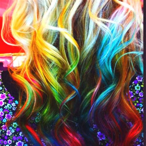 Love Blending Wild Colors These Days Dip Dye Haute Hair