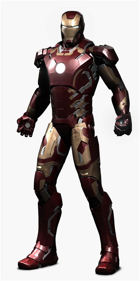 3d Model Iron Man Avengers Age Of Ultron Mark 43 Rigged Vr Ar