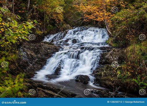Waterfalls In Autumn At Glen Affric Stock Photo Image Of Natural