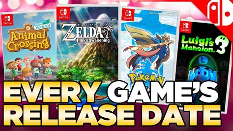 Nintendo Games Release Schedule For 2019 Youtube