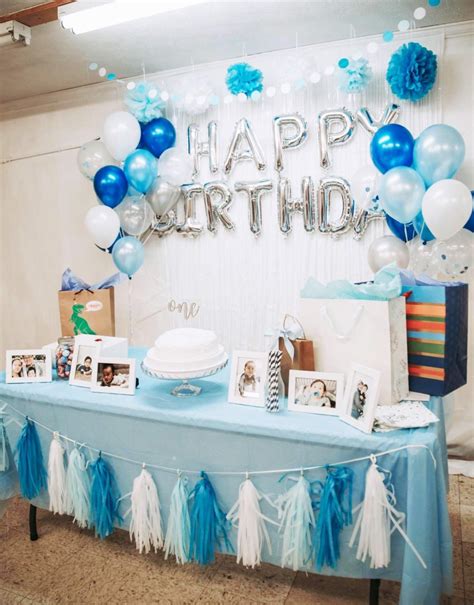 Chezmaitaipearls Blue Birthday Party Decorations For Baby Boy