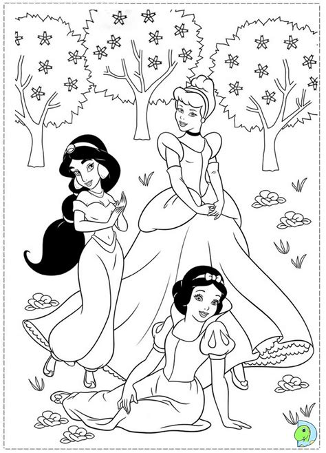 Disney Princesses Coloring Page