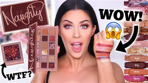 Huda Beauty Naughty Nude Eyeshadow Palette Review Demo Swatches
