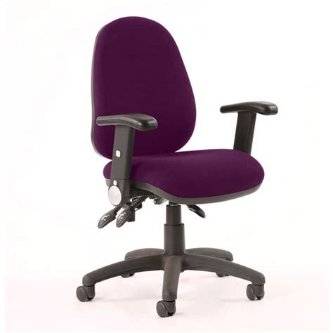 Luna Iii Office Chair Tansy Purple Folding Arms 