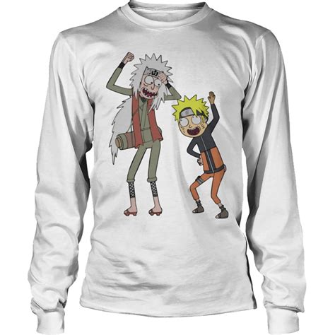 Rick And Morty Naruto And Jiraiya Shirt Hoodie Sweater Longsleeve T