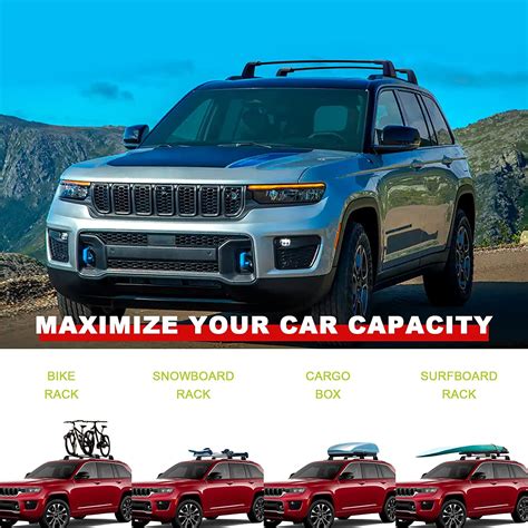 Buy Heavy Duty 220lbs Roof Rack Cross Bars Fit For Jeep Grand Cherokee