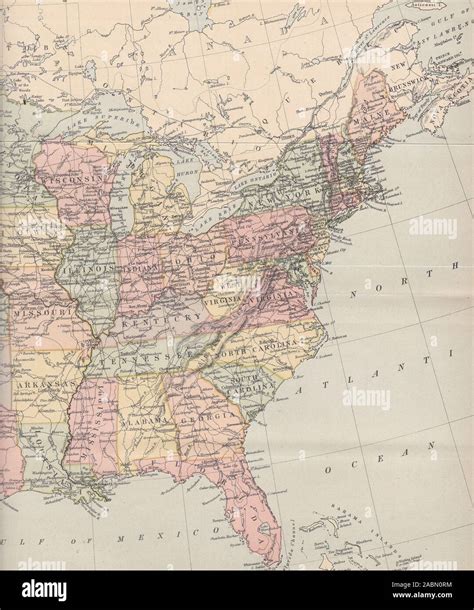 United States Map 1800s Hi Res Stock Photography And Images Alamy