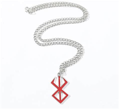 Japanese Brand Berserk Curse Mark Symbol Japanese Anime Necklace Chain