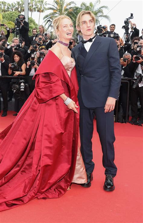 Uma Thurman Attends The Red Carpet Of The 76th Annual Cannes Film