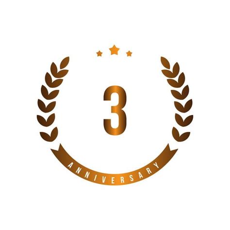 3 Anniversary Vector Hd Png Images 3 Rd Anniversary Vector Template