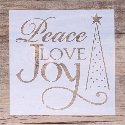 Peace Love Joy Stencil I Have Loved You Diy Scrapbooking 52410