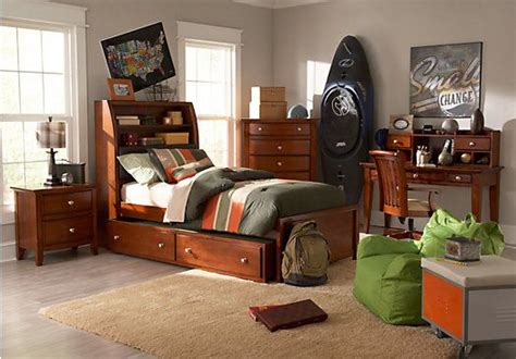 Boys full bedroom set rustic retreat featuring the collection home improvement wilson. Shop for a Santa Cruz Cherry 5 Pc Twin Bookcase Bedroom at ...