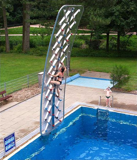 Is This The Coolest Diving Boardpool Side Climbing Wall Ever