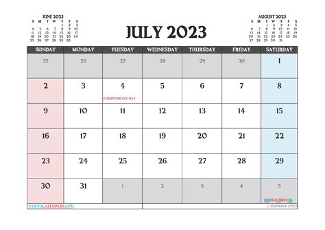 August 2023 Calendar Pages July And August 2023 Calendar Calendar