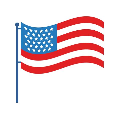 Icono De Estilo Plano De La Bandera De Estados Unidos 2603441 Vector En