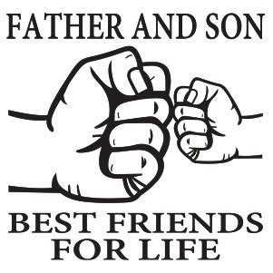 Father And Son Fist Bump SVG | Father And Son Best Friends For Life svg