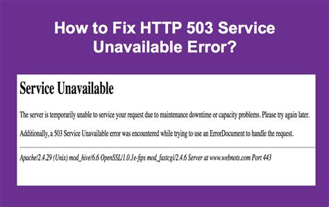 How To Fix Error Service Unavailable Webnots