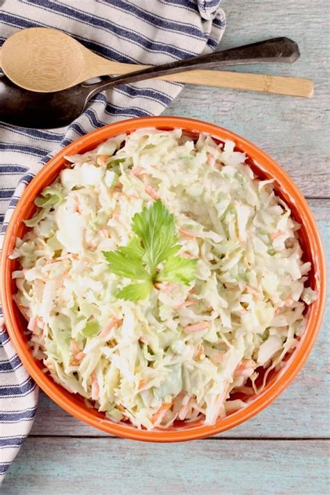 Creamy Coleslaw Easy Recipe ~ Miss In The Kitchen