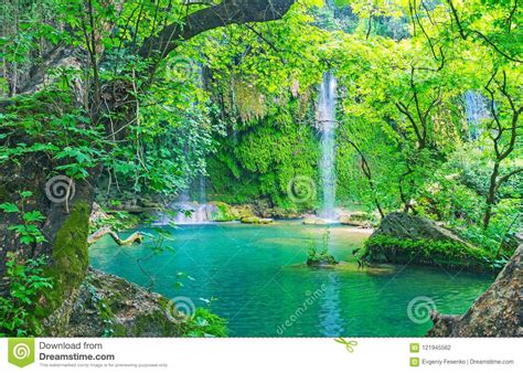 Visit Kursunlu Waterfall Nature Park Aksu Turkey Stock Photo Image