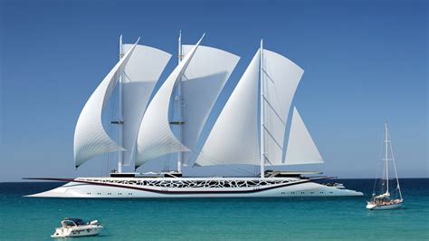 Nature Sea Ship Sailing Ship Yacht Horizon Modern