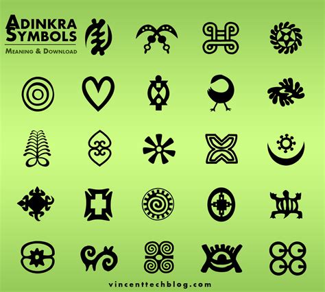 Adinkra Symbols Download African Symbols Known As Adinkra Are