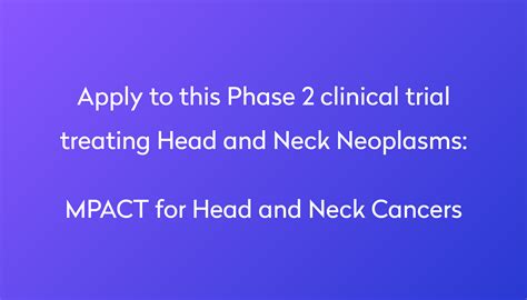 Mpact For Head And Neck Cancers Clinical Trial 2023 Power