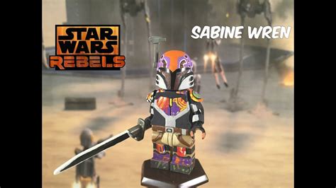 Star Wars Rebels Season 4 Sabine Wren Lego Star Wars Custom Minifigure Showcase Youtube