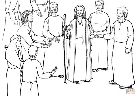 Moses Speaks To The Israelites Coloring Page Free Printable Coloring